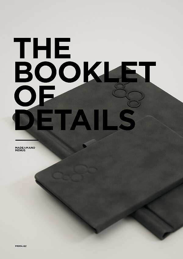 The Booklet of Details
MADEAMANO MENUS