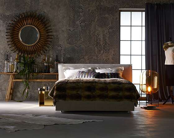 SCHRAMM Bett Purebed Chill - Malve-930-Nature