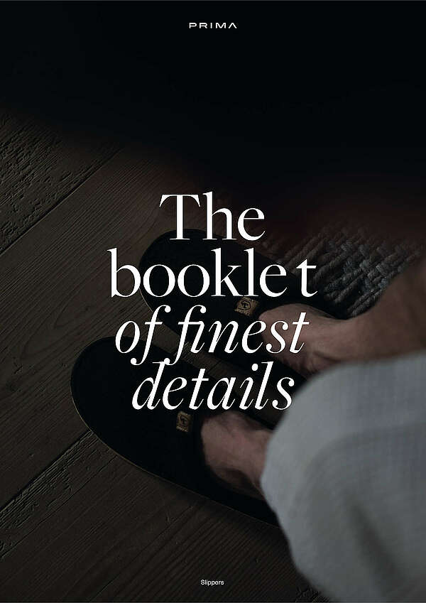 The Booklet of Details
ROOM & SPA SLIPPERS