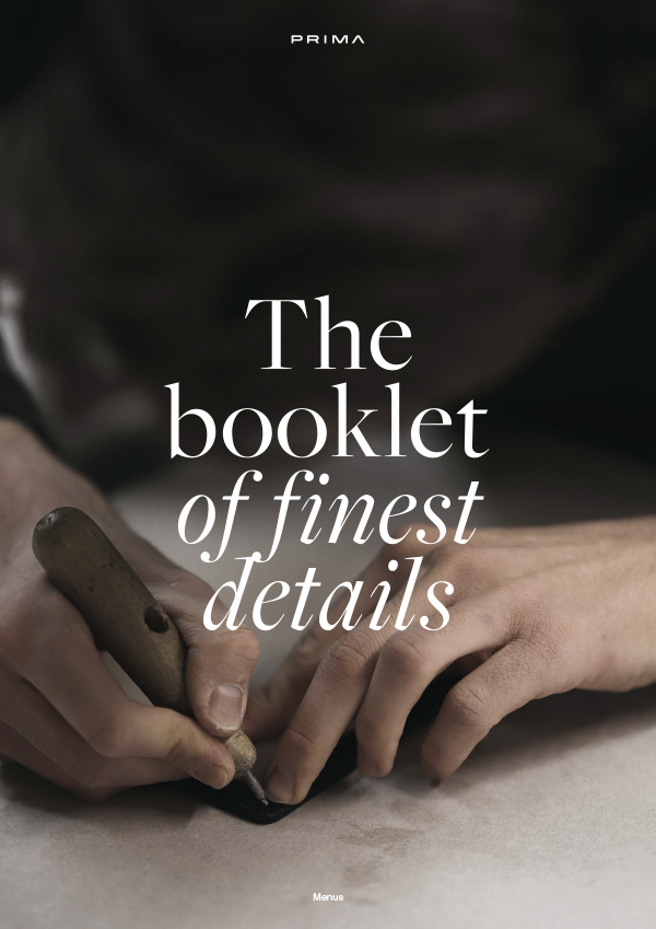 The Booklet of Details
MADEAMANO MENUS